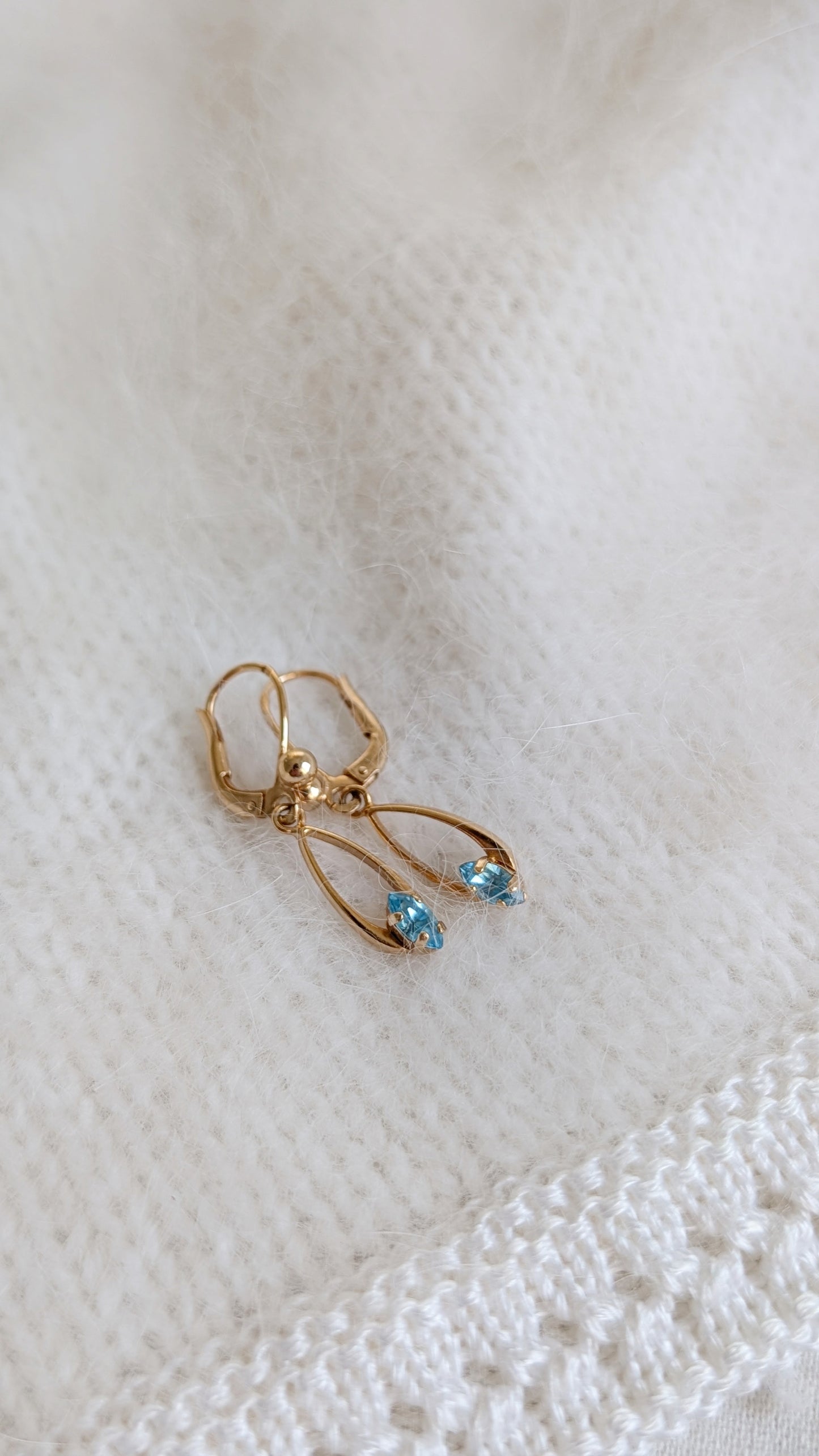 Boucles d'oreilles plaquées or poinçon