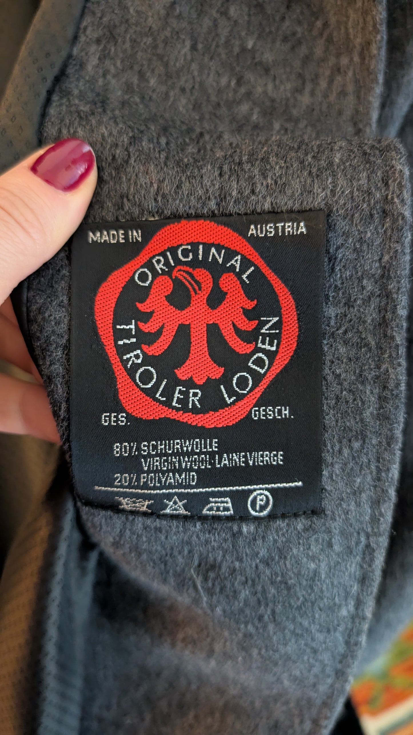 Manteau laine autrichien T42-44