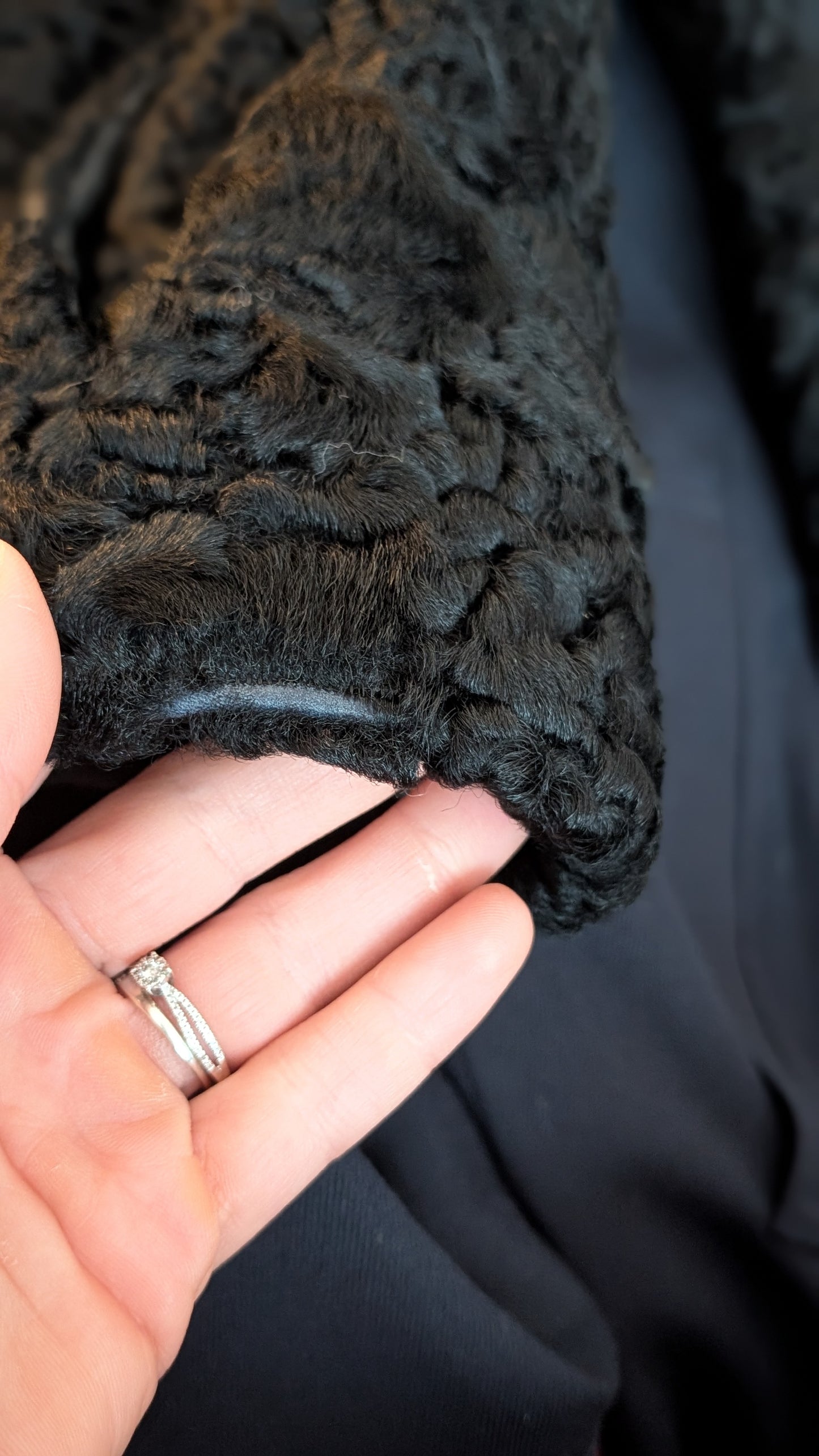 Veste/manteau astrakan 1960 T38