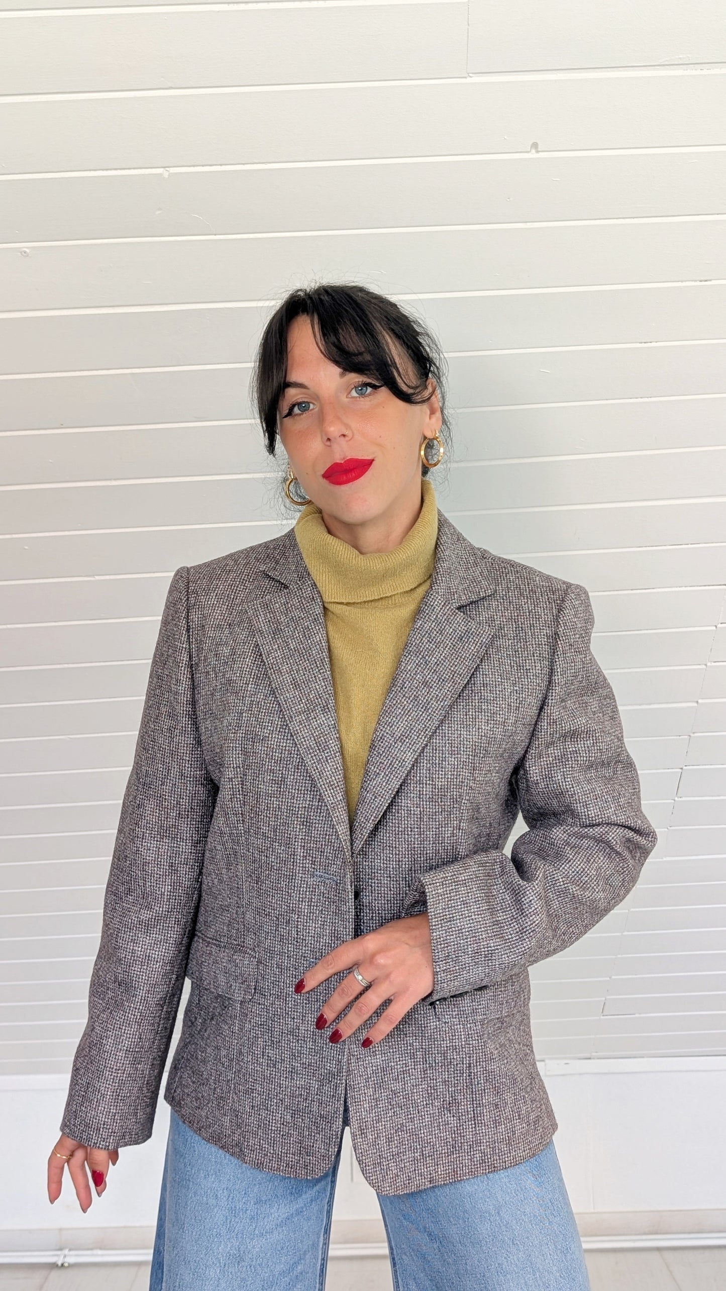 Blazer pure laine 80s T38