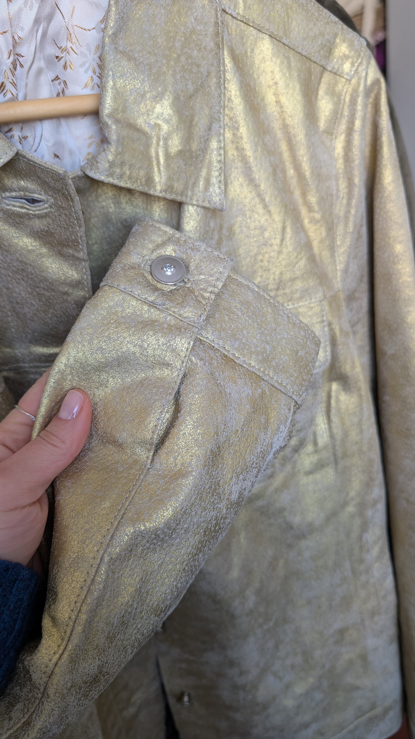 Veste cuir 80s neuve T40-42