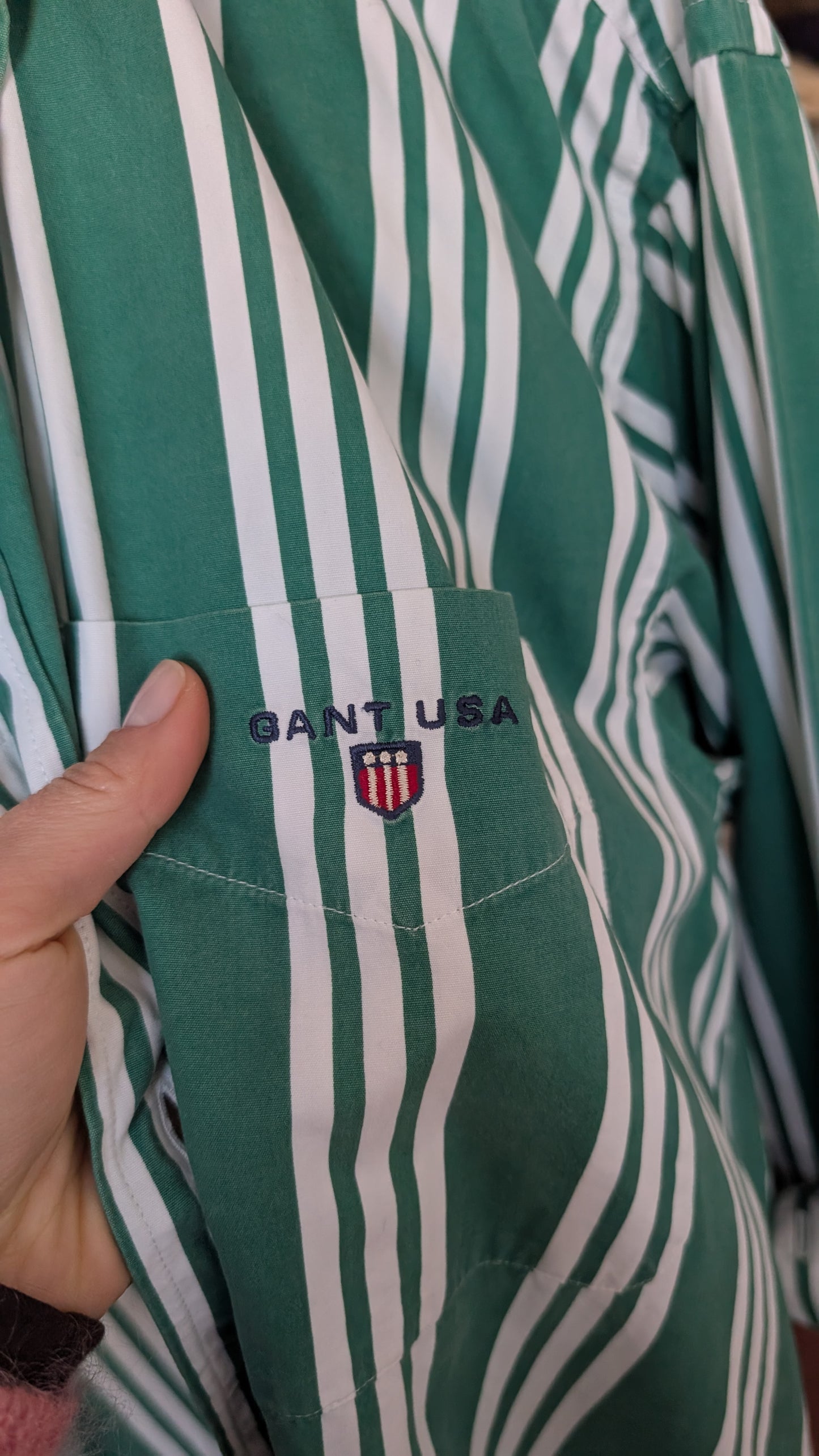 Chemise ample Gant USA coton jusqu'à un 46