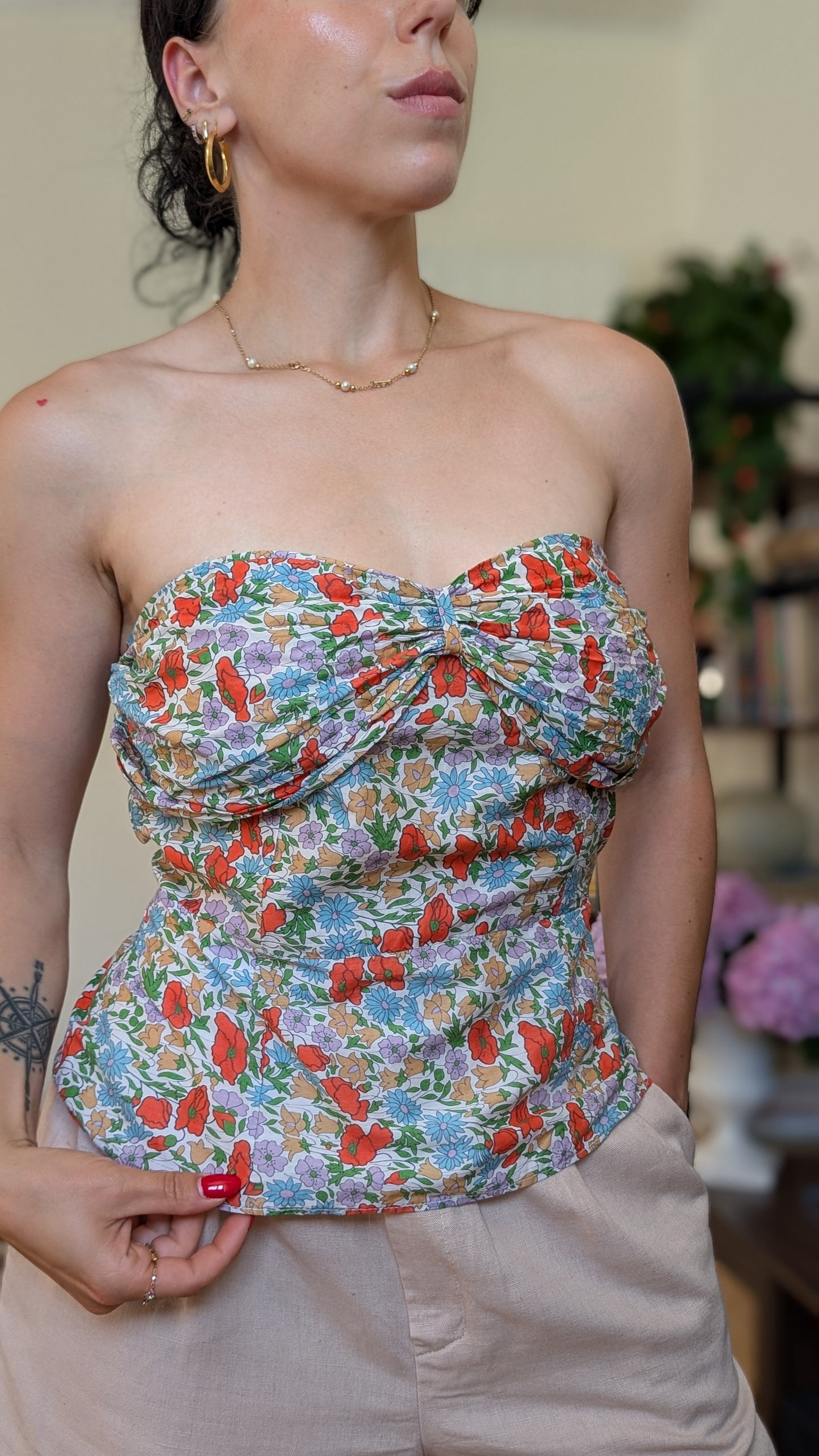 Bustier coton fabriqué en France T36/38