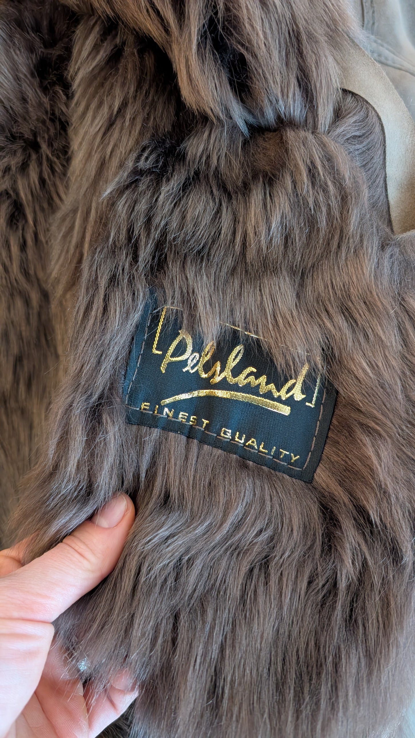 Manteau peau lainée mouton T40-42