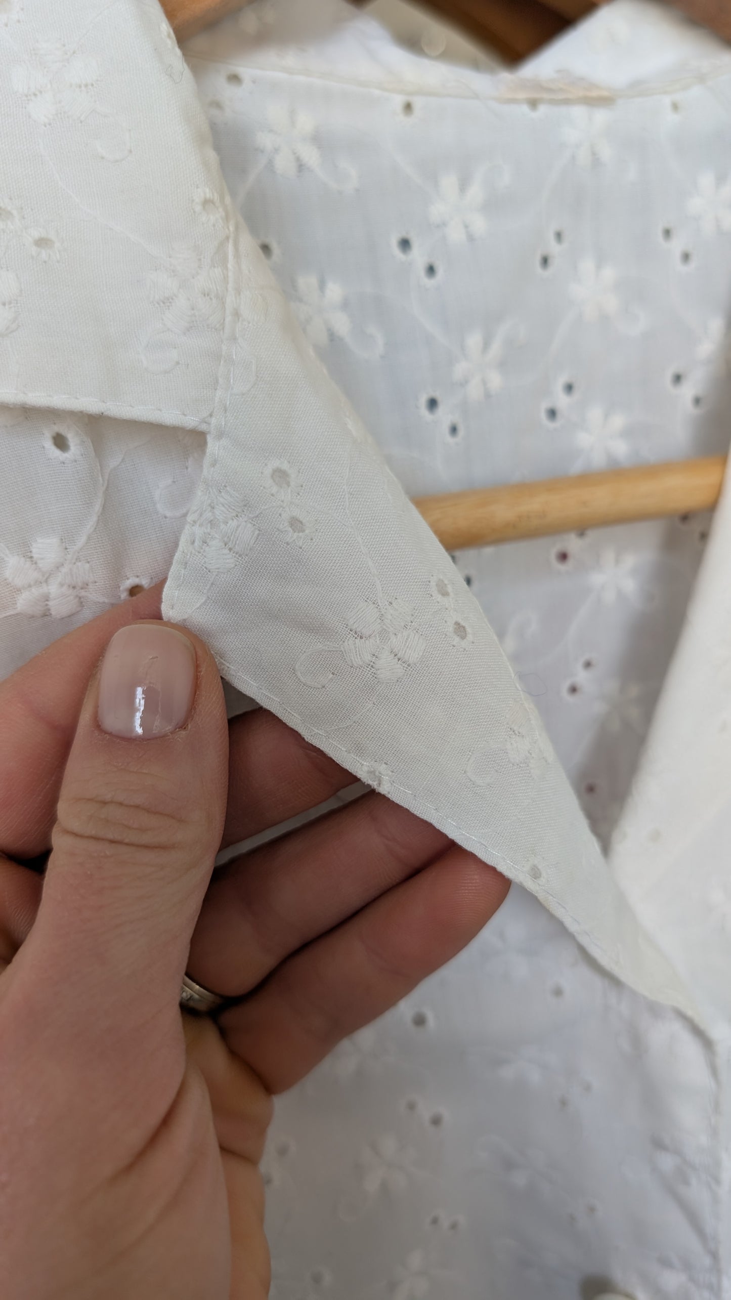 Blouse broderies anglaises T38